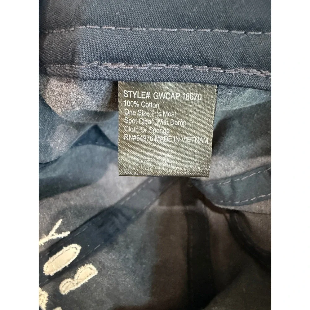 Boy Mama Acid Wash Blue Denim Baseball Cap Hat Embroidered GWCAP 18670
